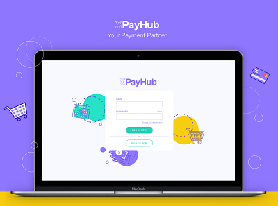 XPayHub website - 00 Login branding design icon illustration ui ux web website