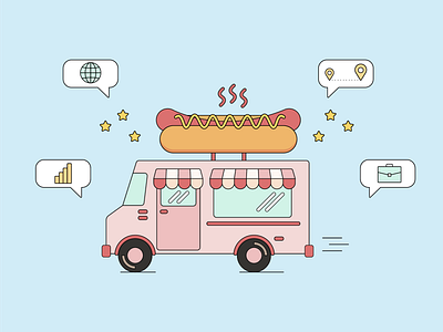 Illustration - food truck