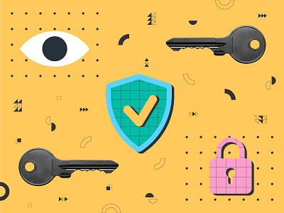 Illustration for crypto article "Private key" crypto crypto illustration crypto market design digital illustration flat illustration graphic design illustration vector vector illustration