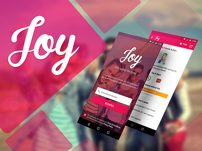Joy - Smart Recharge App app design design graphics mobile app mobile app development recharge app