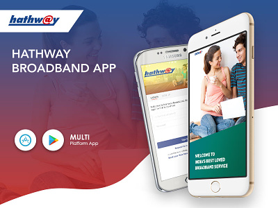 Hathway Broadband by Hathway Cable & Data Com Ltd. android app development application design broadband service app hathway broadband ios uiux