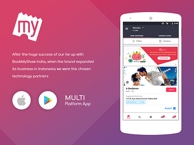 BookMyShow | Movie Ticket Booking App booking app bookmyshow bookmyshow app mobile app movie booking app movies ui user interface ux