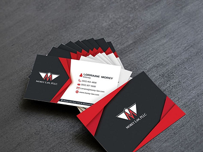 Business Card Design For MOREY LAW.PLLC