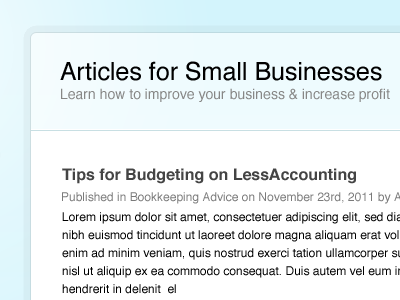 Less Accounting Blog Main