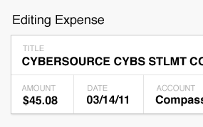 View Full Version: Which is more readable/scannable? expense form saas transaction ui