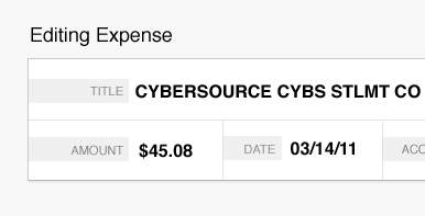 View Full Version: Which is more readable/scannable? expense form saas transaction ui