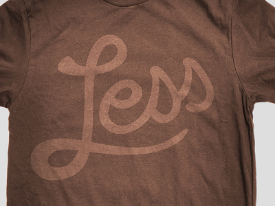 LessEverything.com shirt design2 by SimpleFocus.com logo shirt