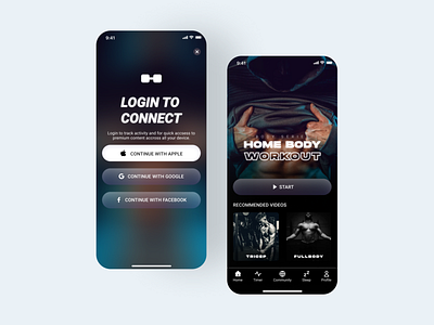 Fitness App UI app app design clean design exploration fitness app ui ux