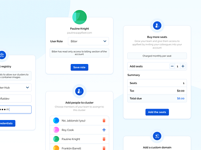 Modal components 🧱 add users atomic design cloud saas components inputs inputs ui modal box modal ui popup design saas app saas components saas design team management user management