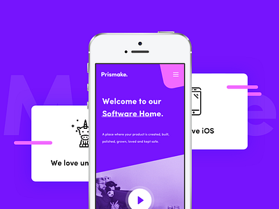 Prismake Mobile Website 🦄 mobile mobile web prismake ui webdesign