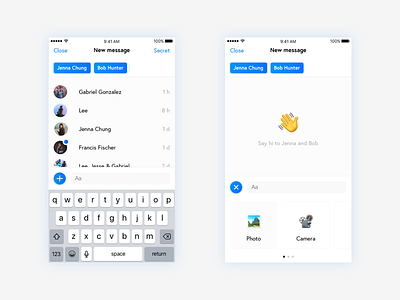 New Message 📩 chat conversation facebook messenger redesign ui