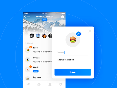 Event Threads 🎉 conversation event facebook messenger redesign thread ui