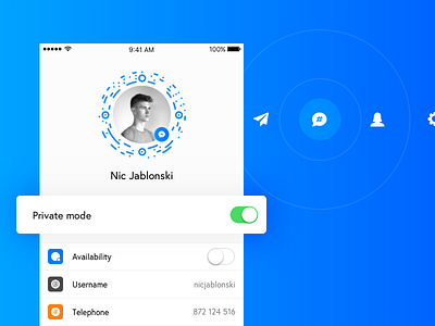 Private Mode im message messenger prismake private toggle ui