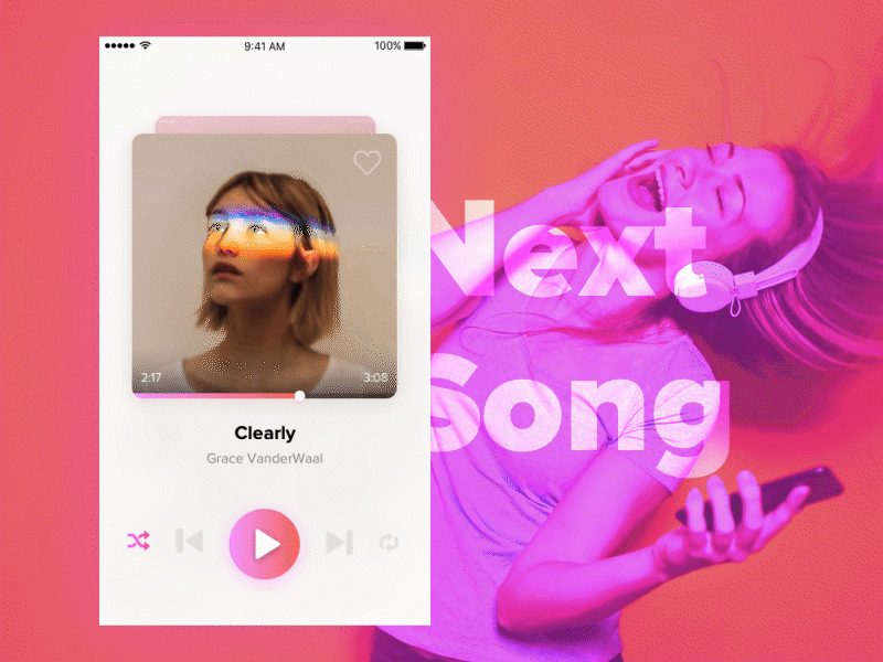 Daily UI 009 - Music player album animation cover dailyui interaction music player ui