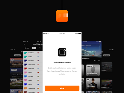 Race Dash - various screens app driver formula 1 ios racing ui