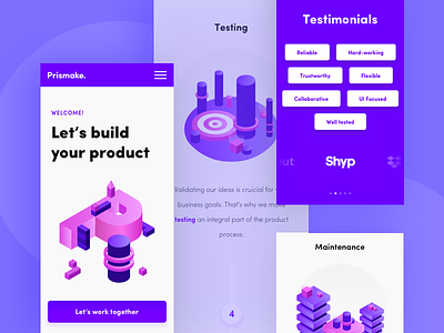 Product Landing Page - mobile