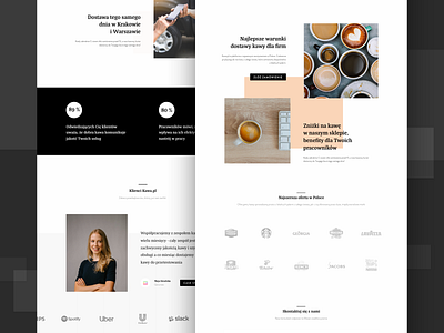 Coffee Landing Page v2 ☕️ b2b coffee coffee delivery coffee shop coffee website landing page website