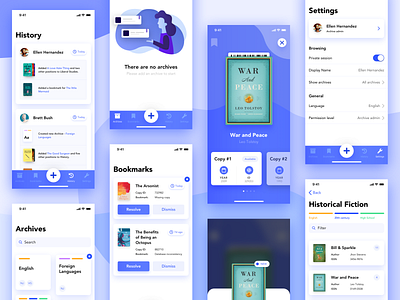 Library app 📖📱 archives blue app book ui books app data app library app library ui pastel ui
