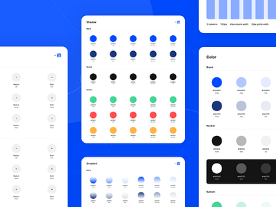 UI Kit Styleguide (WIP) colors design system designsystem fonts grid semiflat semiflat studio shadows styleguide styling ui kit