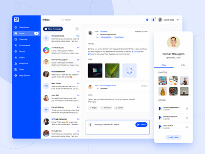 UI Kit - Inbox 📭✉️ (WIP) chat email email design inbox mail app messages messages web ui kit ui kit design web email web inbox web ui kit
