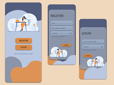 login design app app concept app ui design app uiux card design form design forms graphic design login login design concept minimal mobile app register page registration ui ux