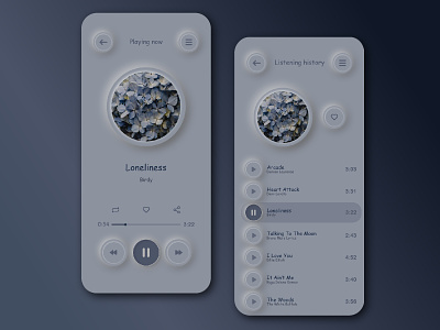music player design app design gradient music player podcast screen ui ux