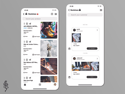 the seller view/Instagram android app branding cards clean design illustration instagram ios minimal mobile mobile app design redesign shop shopping social social media ui uiux ux