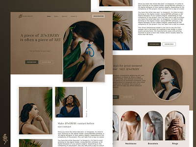 Jewellery landing page