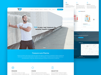 Treasure Cure Pharma :: One page Webstie @2017 bootstrap healthcare interaction design one page website responsivedesign sketch visual design