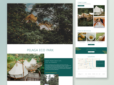 Eco-tourism Recreation Spot Website Landing Page