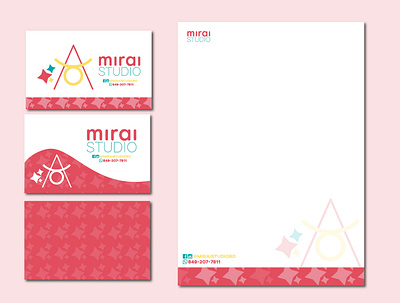 Mirai Studio Basic Stationary branding branding design design graphic design identity stationary