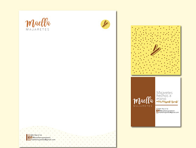 Maella Majaretes Basic Stationary branding branding design design graphic design identity logo design stationary