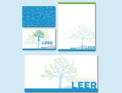 Proyecto Leer Basic Stationary branding branding design design graphic design identity logo design stationary