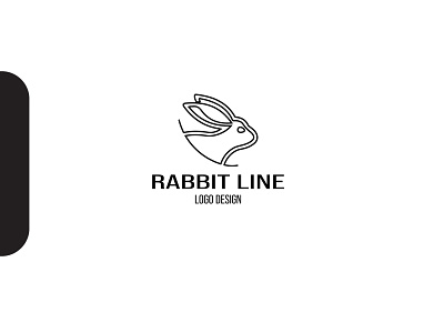 rabbit line art logo design branding concept creative logo identity inspiration invite lineart logo logo design logodesign logotype minimalist logo modern logo rabbit rabbit logo ui