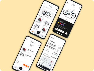 CYCLO cycle design ecommerce mobile ui