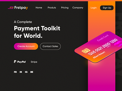 Landing Page Design - Frstpay