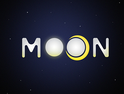 Moon art branding colorful design flat graphic design illustration minimal typography