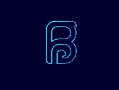 Abstract Logo B art branding colorful design flat graphic design illustration logo vector