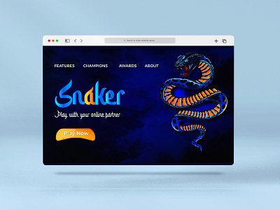 Snaker Game UI art branding colorful colorful ui design game gaming ui illustration ui web