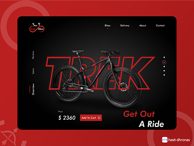 Trek Bikes Website branding cycelwebsite cyclesite design hashdhronas hashdhronasdesign typography ui uidesign uiux ux uxdesign web