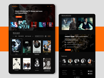 Web site | Cinema design ui ux web webdesign website