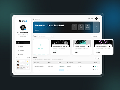 Customer dashboard design ui uiux ux web webdesign website