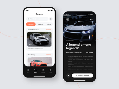 Mobile app screens | cars app car design mobile mobileapp ui ux uxui web webdesign website