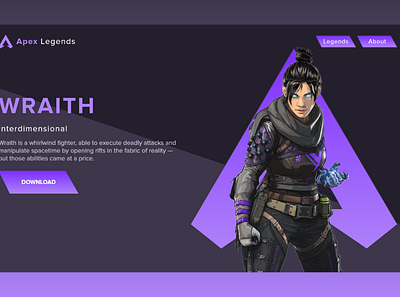 Daily UI #003 apex legends dailyui ui webdesign