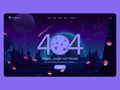 Daily UI #008 404 page