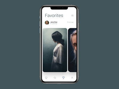 DailyUI #044 Favorites app dailyui design favorites ui uiux ux