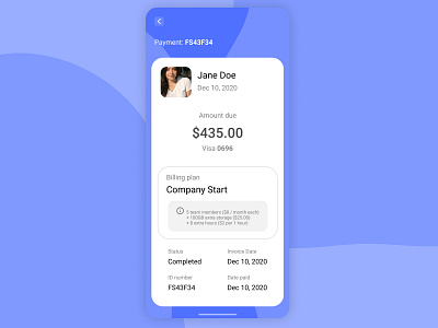 DailyUI 046 Invoice