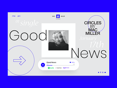 Mac Miller landing page