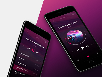 Mobile music player design mobile mobile app player player ui playlist ui web