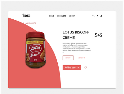 Product page DailyUI #012 daily ui dailyui ecommerce product page